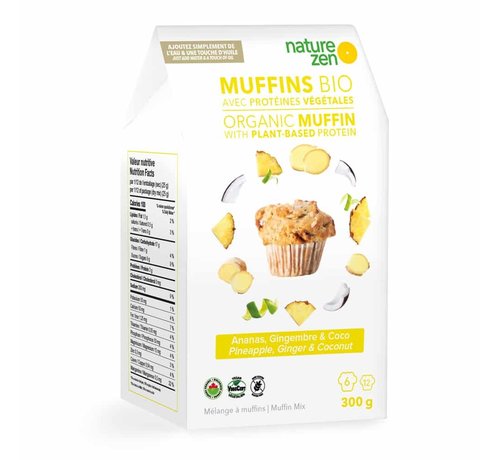 NZ Mélange à Muffins Bio Ananas, Gingembre & Coco