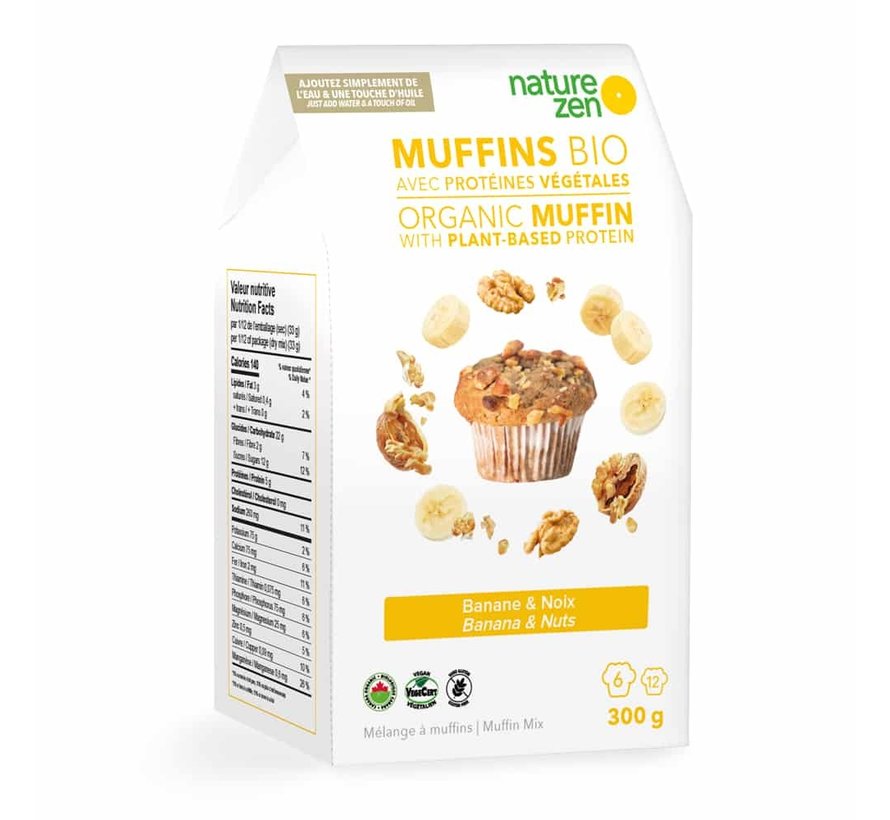 NZ Mélange à Muffins Bio Banane & Noix