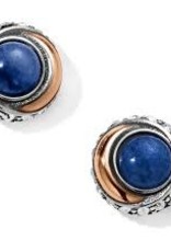 Brighton Brighton, Neptune's Rings Brazil Blue Quartz Button Earrings