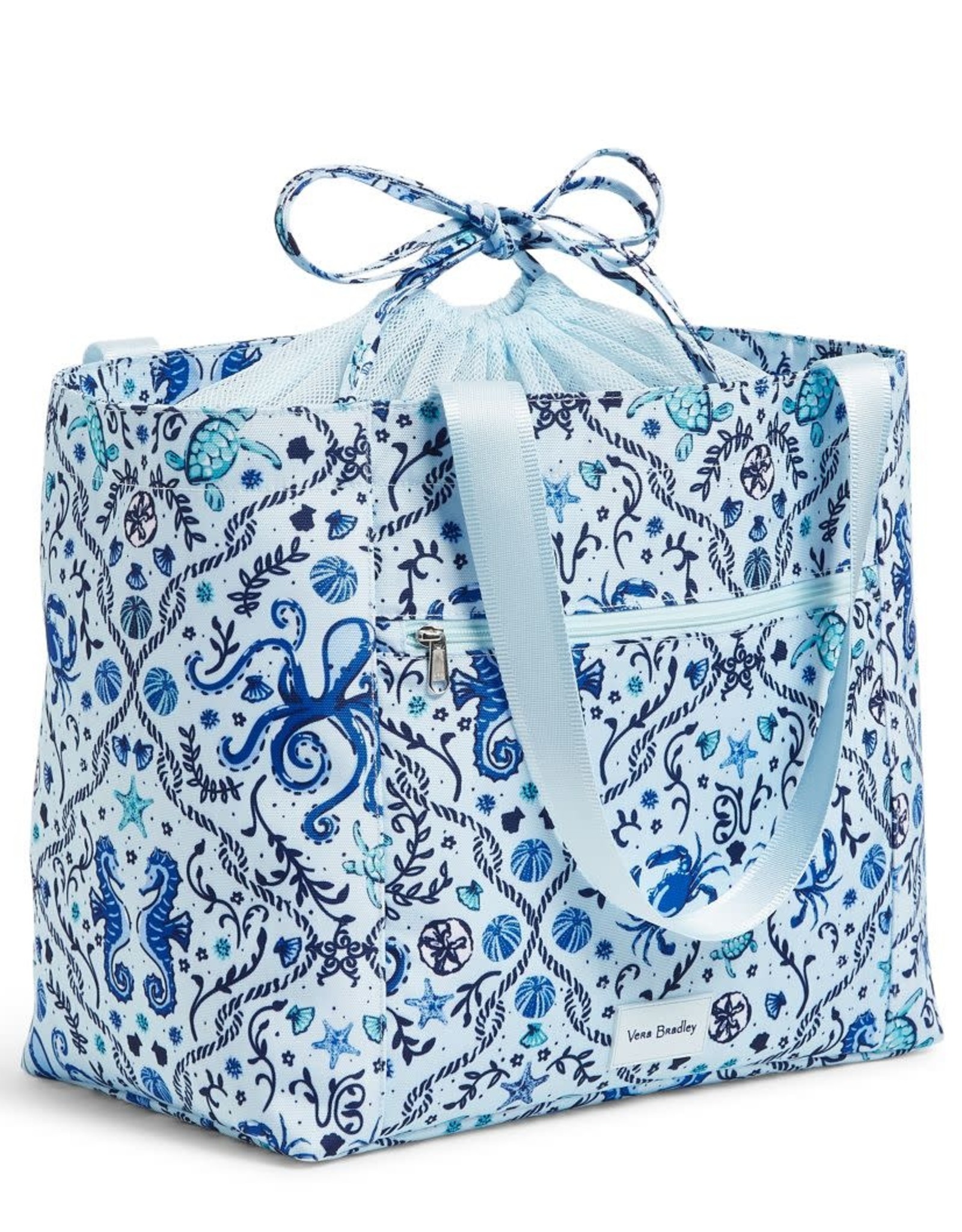 Vera Bradley Vera Bradley Reactive Drawstring Family Tote Mint Sea Life Serendipitynaples Com