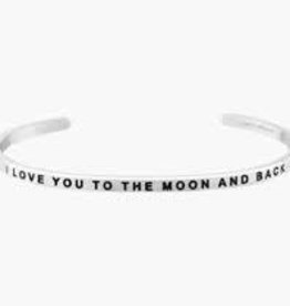 MantraBand MantraBand, I Love You To The Moon And Back, Silver