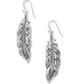 Brighton Brighton, Contempo Ice Feather French Wire Earrings