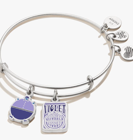Alex and Ani Alex & Ani, Willy Wonka, Violet Duo Charm, RS
