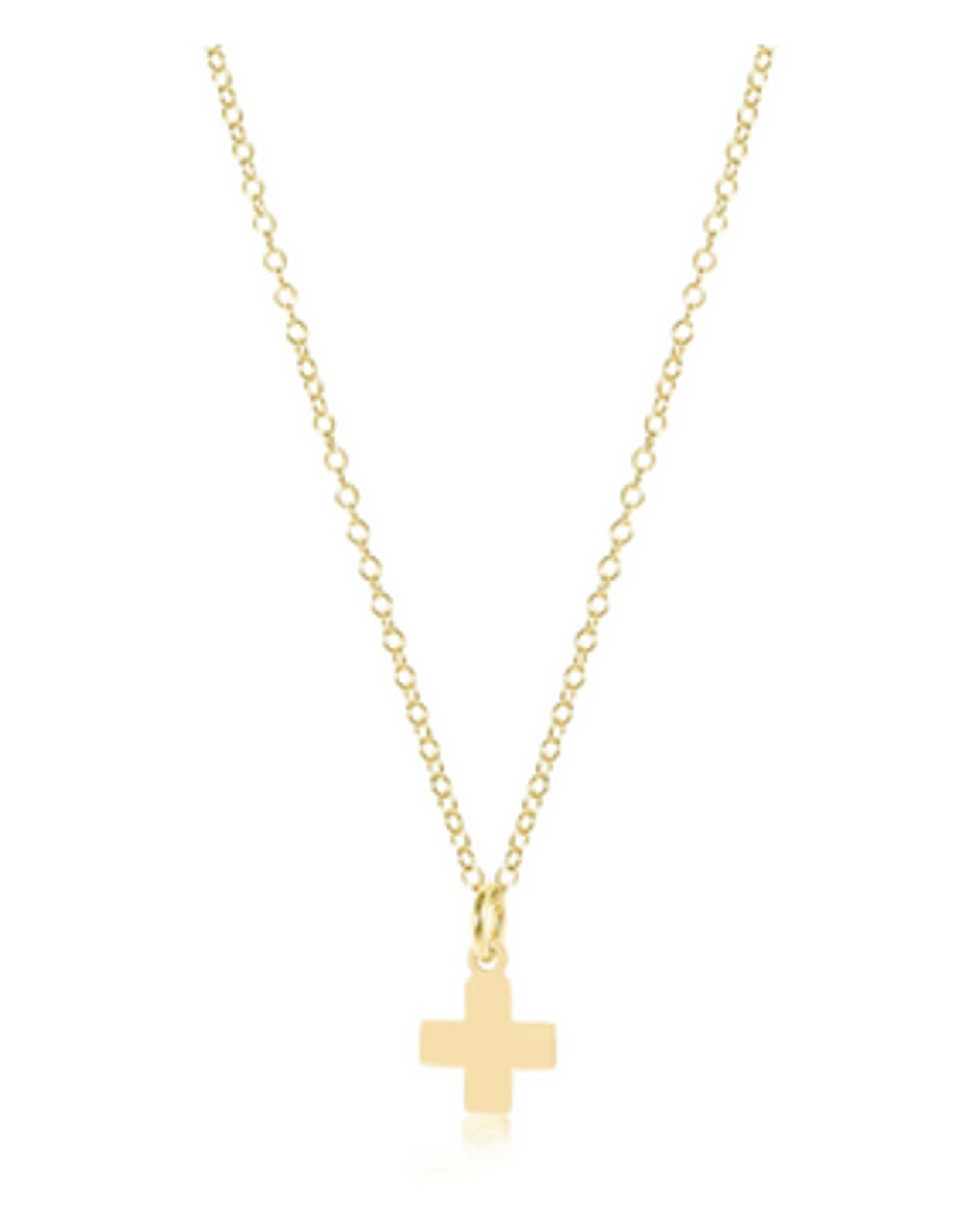ENEWTON Enewton, 16" Necklace Gold - Signature Cross Gold Charm