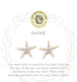 Spartina 449 SLV Stud Earrings Shine/Starfish
