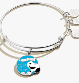 Alex and Ani Peanuts, Laughter is Good for the Soul, Shiny Silver