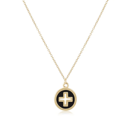 ENEWTON ENEWTON, 16" Signtaure Cross Necklace, Onyx