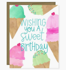 Pen & Paint Wishing You A Sweet Birthday Card