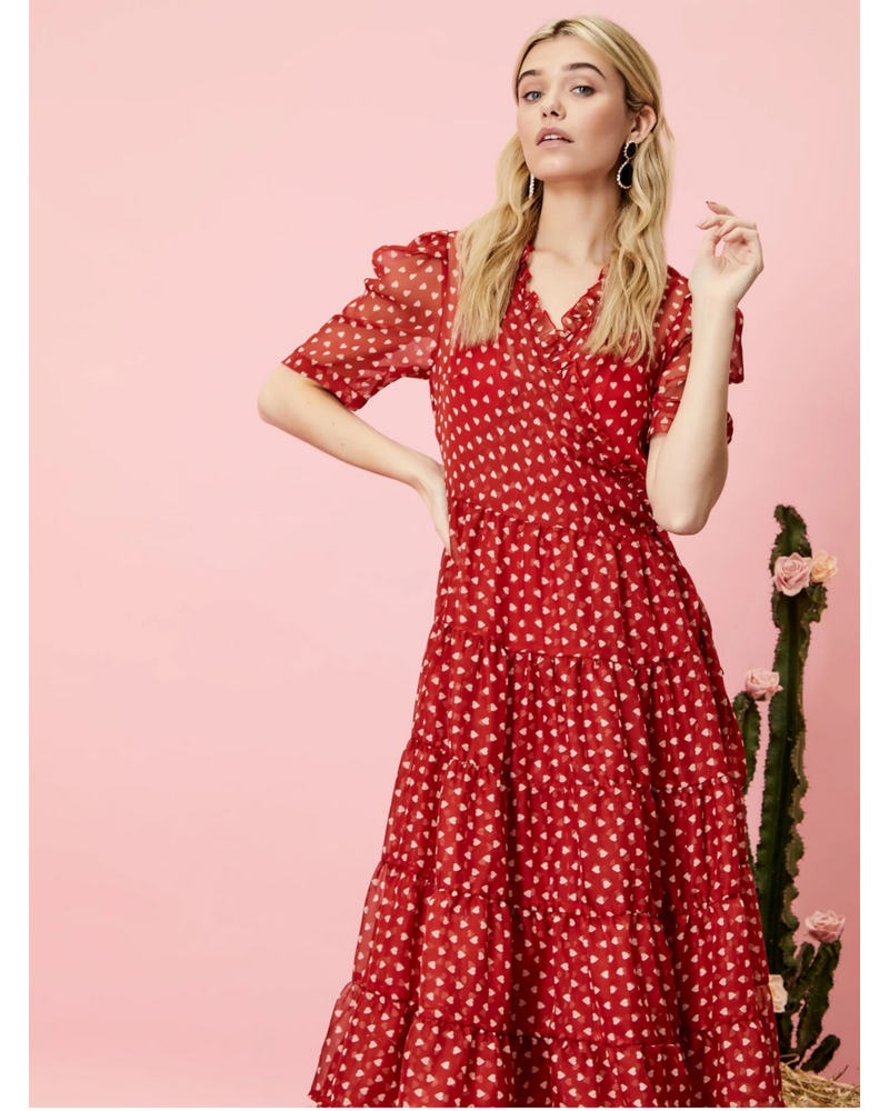 whistles polka dot wrap dress