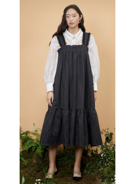 Sister Jane Foxglove Jacquard Midi Dress