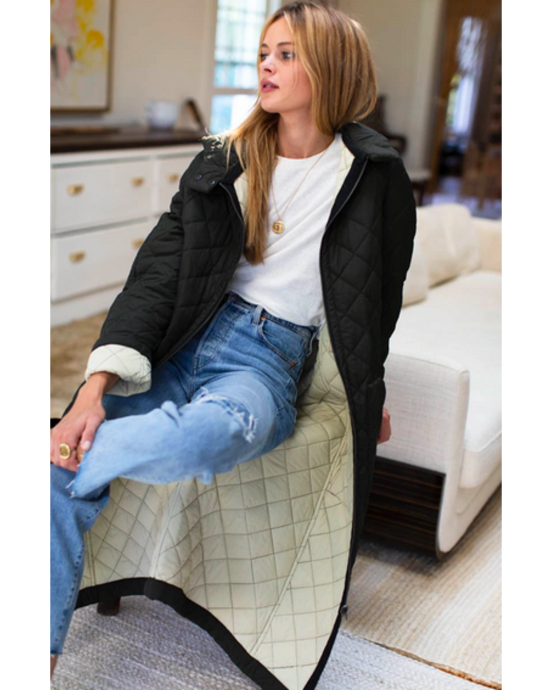 Emerson Fry Reversible Quilted Matisse Coat