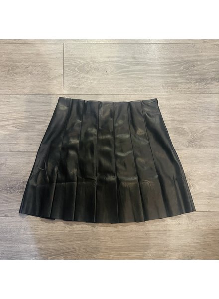 En Saison Vegan Leather Tennis Skirt