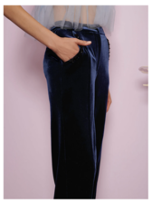 【英国発Sister Jane】Invitation embellished velvet trousers SISTER JANE Invitation Velvet Trousers in Black | endource