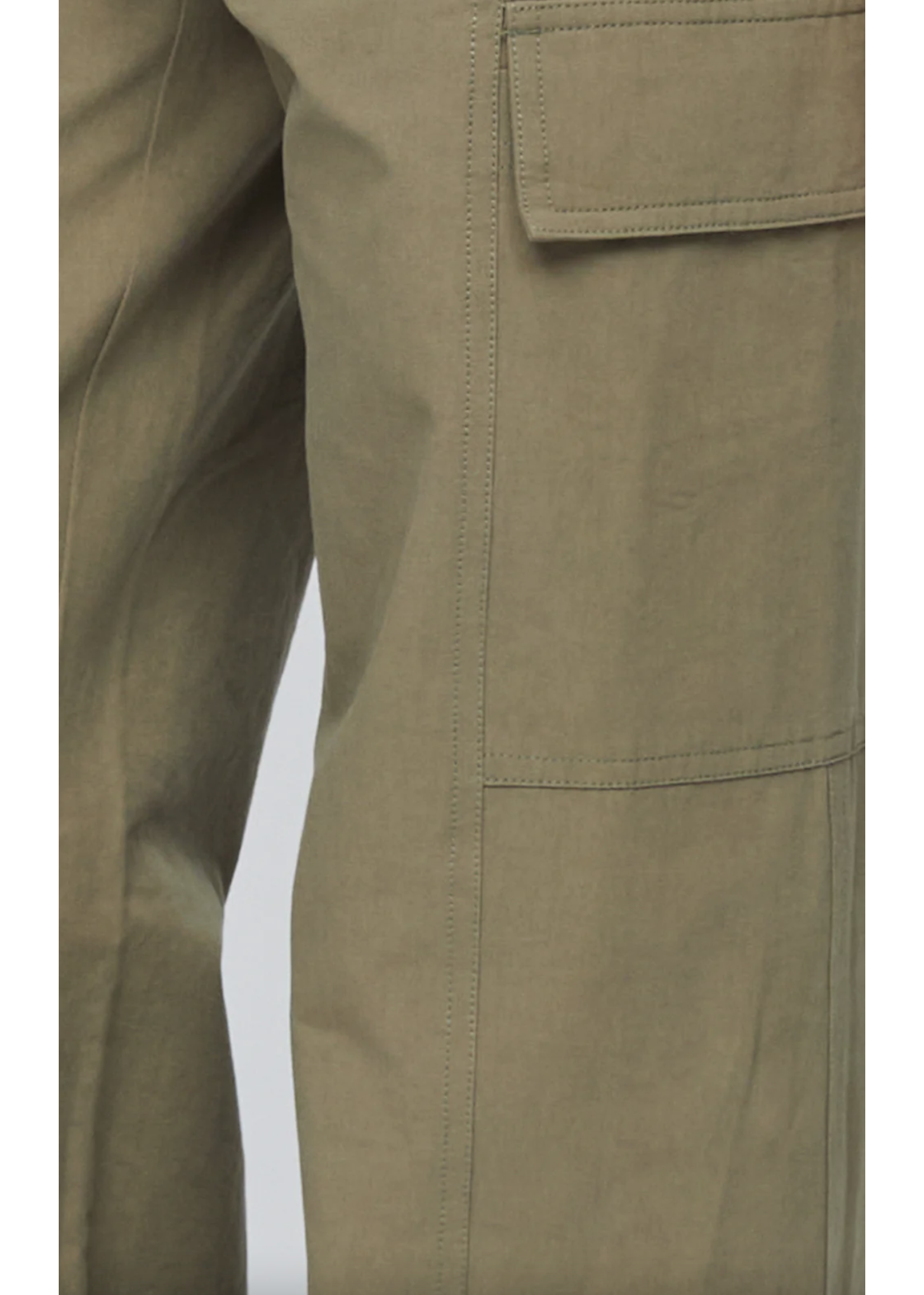 Khaki Leather Pants with Pockets – RileyRae Boutique