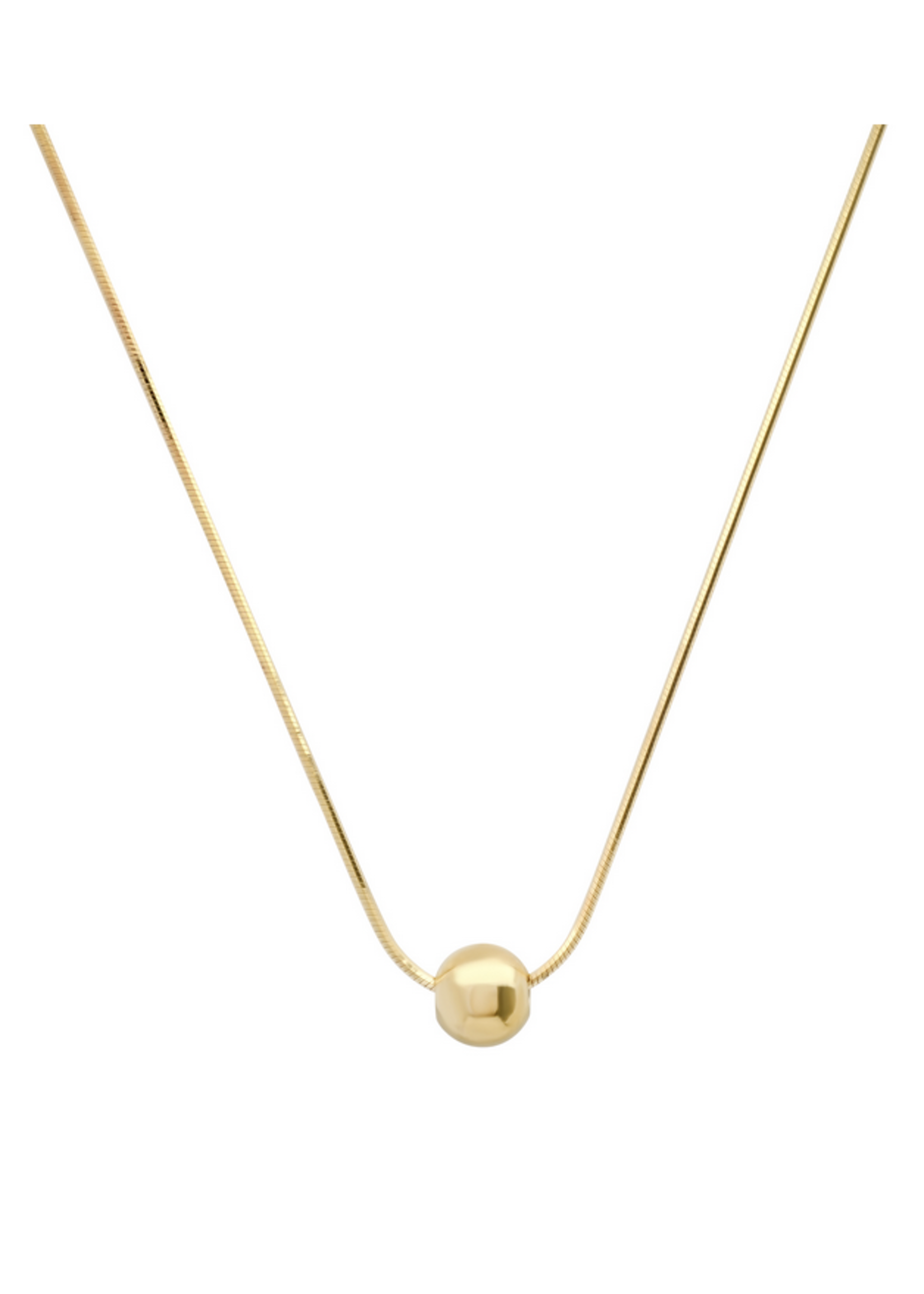 Tai gold ball charm necklace