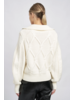 En Saison Whipstitched Cable Sweater