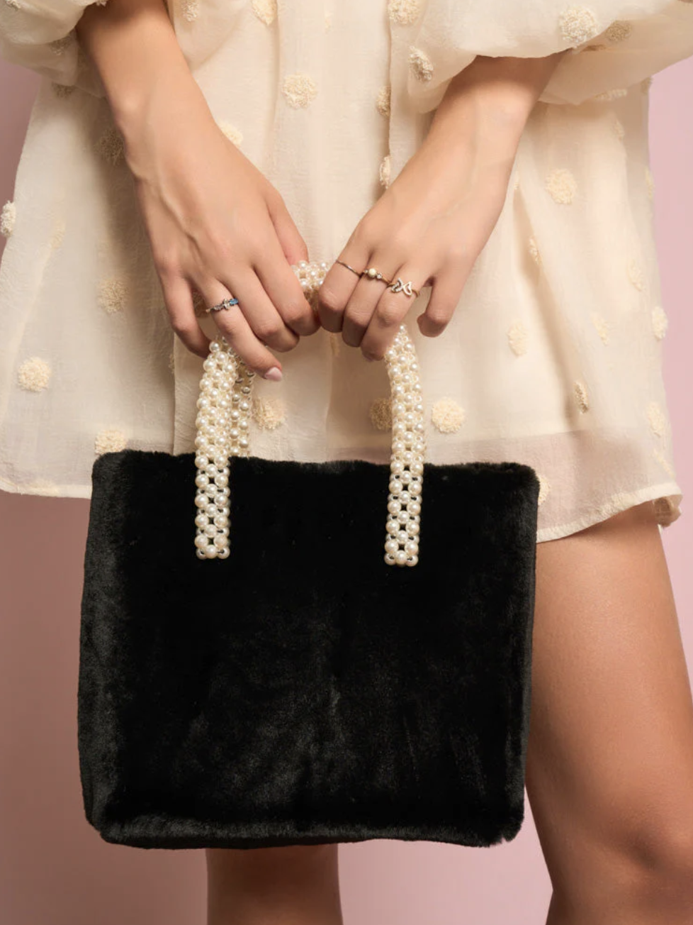 Sister Jane Sunstone Faux Fur Bag