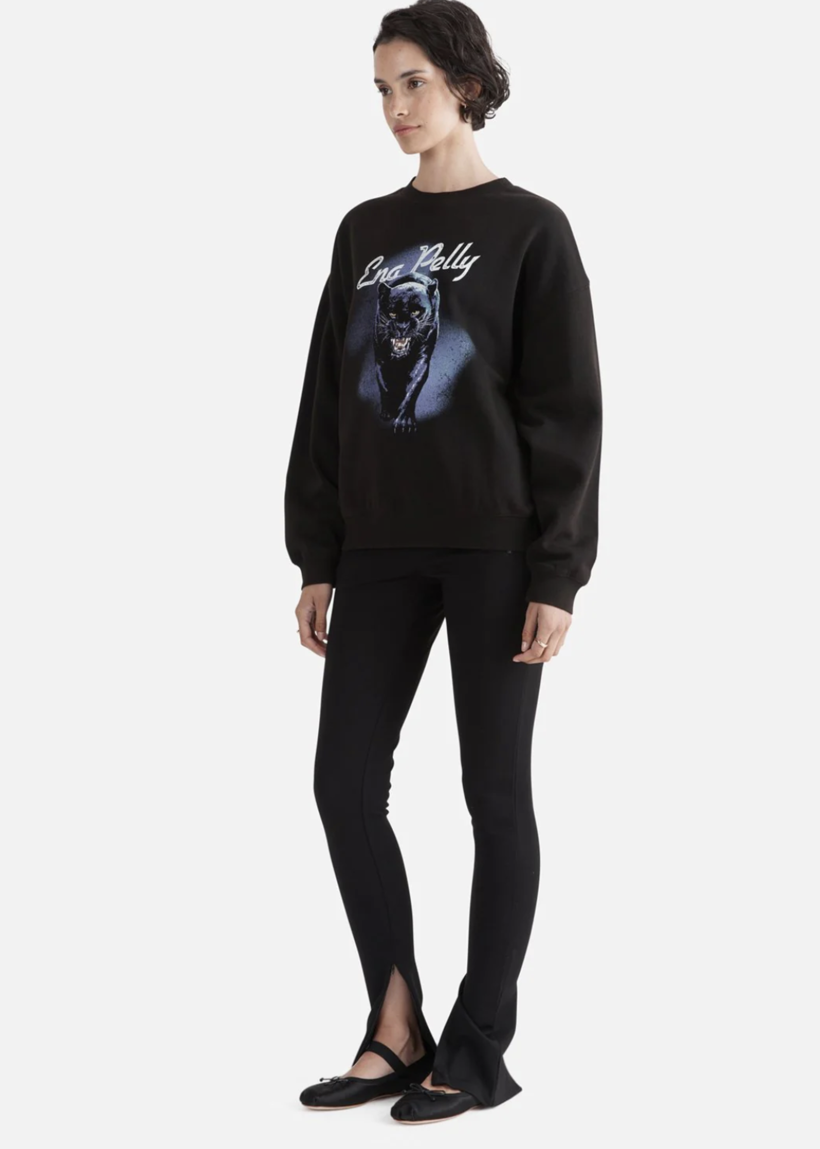 Ena Pelly Panther Relaxed Sweater