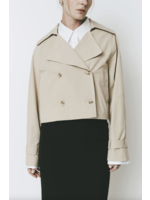 Rue Sophie Honore Cropped Trench Coat