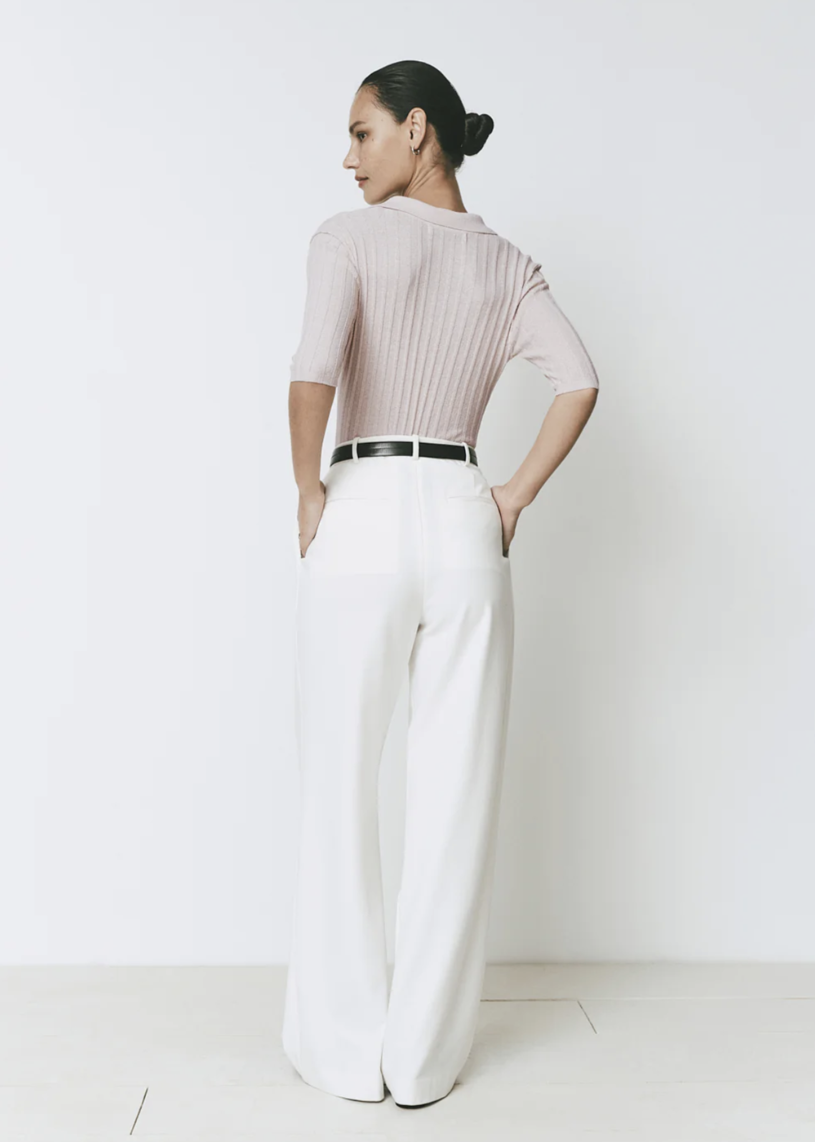 Rue Sophie Kamil Polo Knit Top