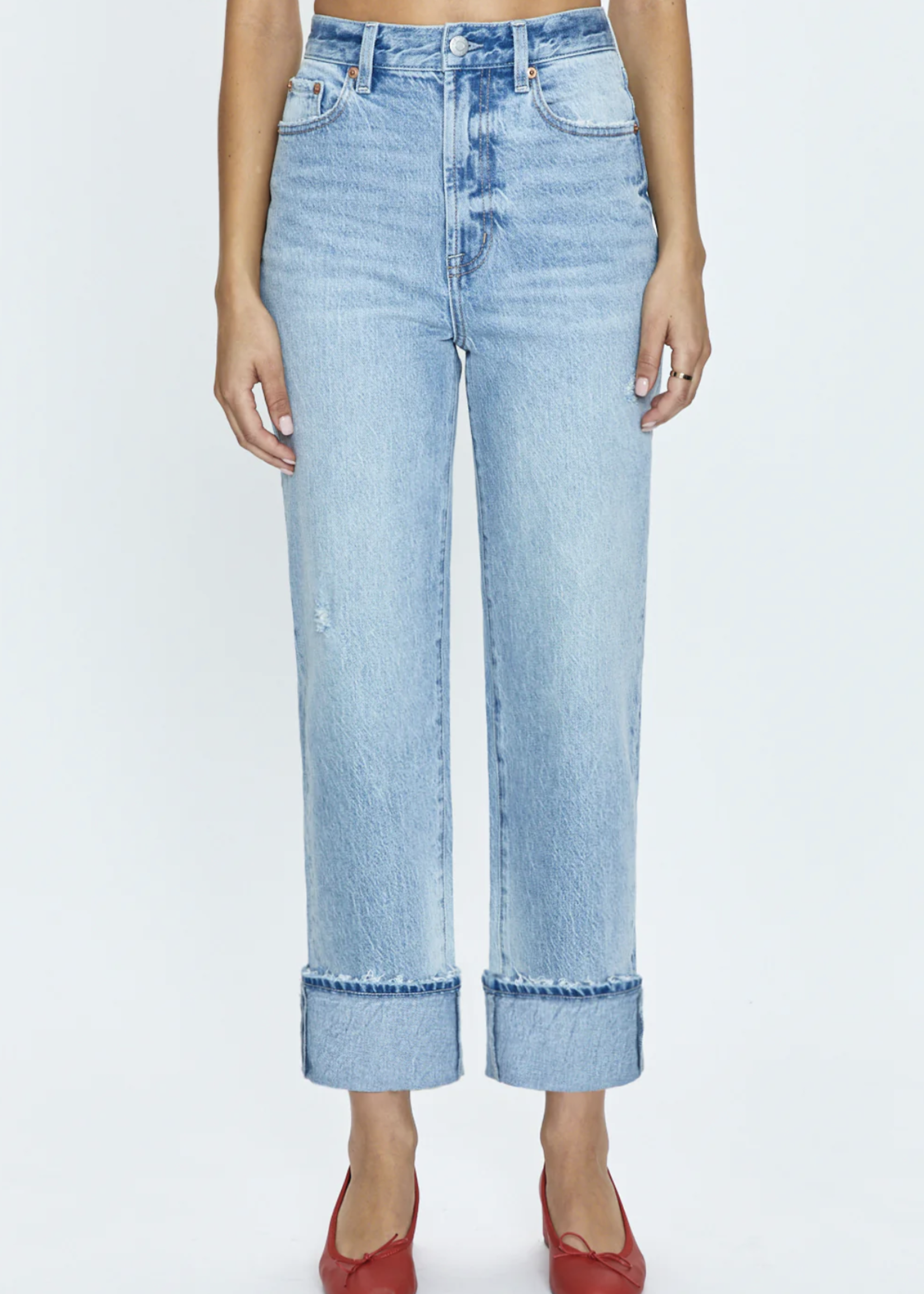 Pistola Cassie Cuffed Straight Cropped