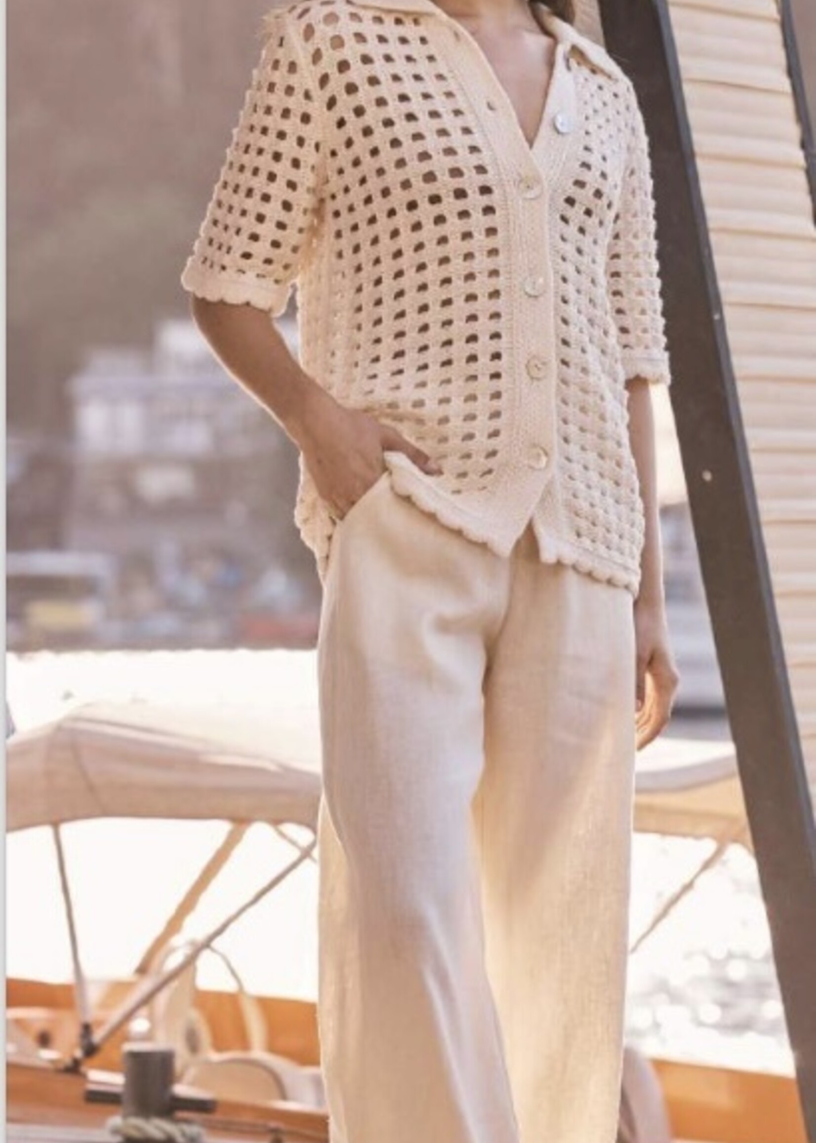 Little Lies Crochet Shirt
