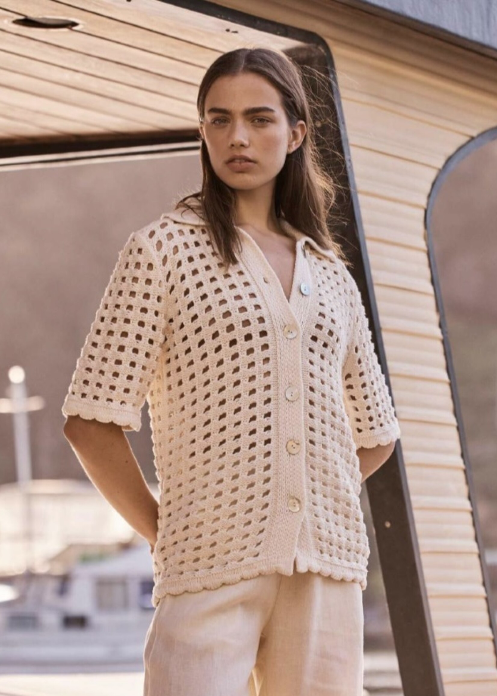 Little Lies Crochet Shirt
