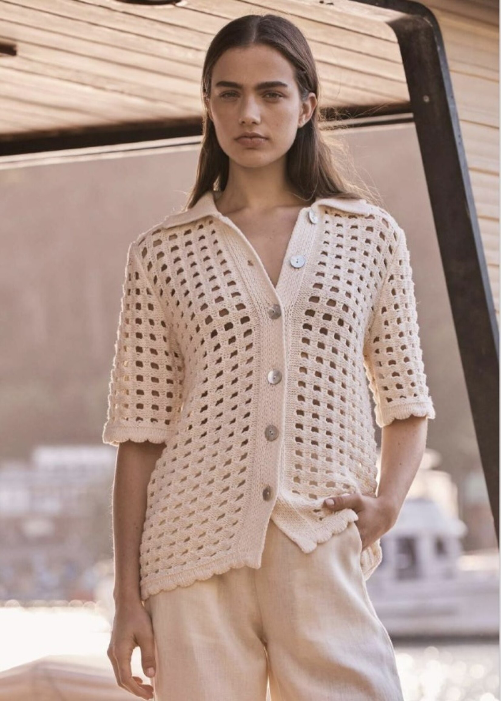 Little Lies Crochet Shirt