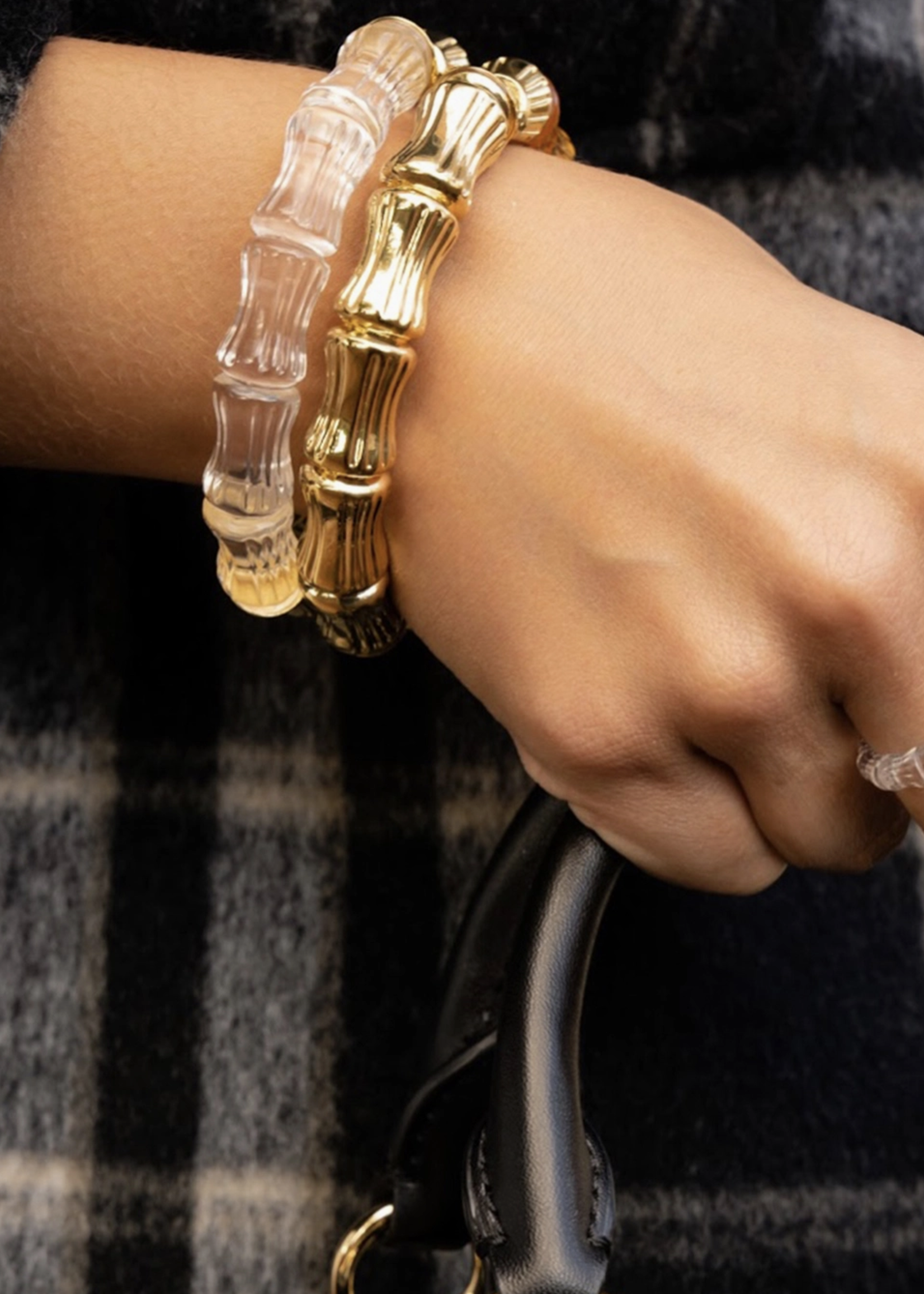Gold&Honey Bamboo Bangle