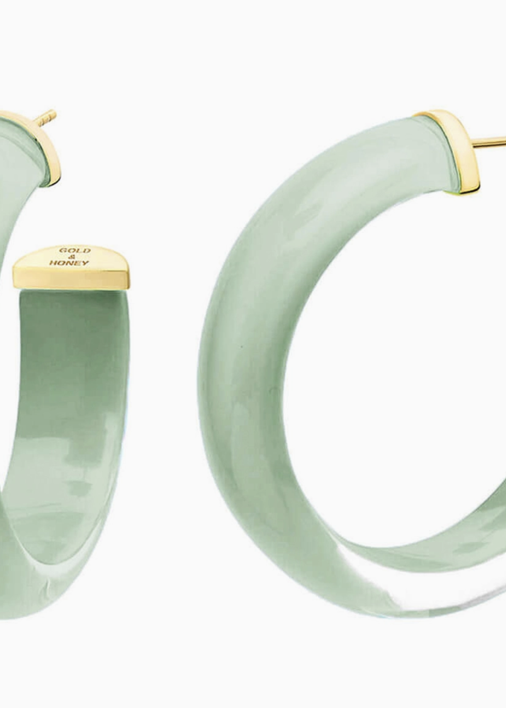 Gold&Honey 2" Iridecent Hoop