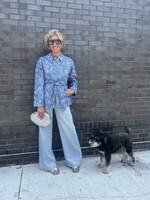 Mon Renn Flourish Denim Shacket