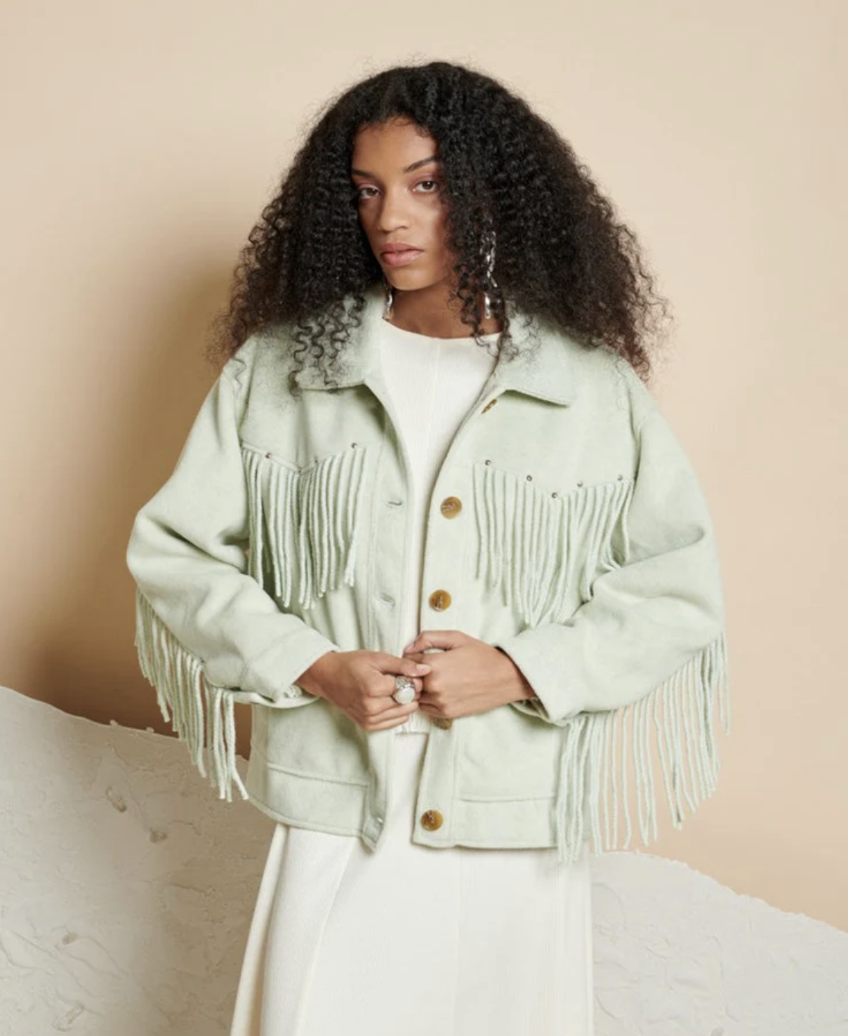 ジャケット・アウター L'Appartement GOOD GRIEF Fringe Poncho Knit-Fringe Poncho | JJill