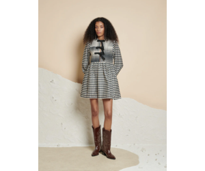 ワンピース (GHOSPELL) Caitlin Check Mini Dress Ghospell Caitlin Check Mini Dress – Sister Jane