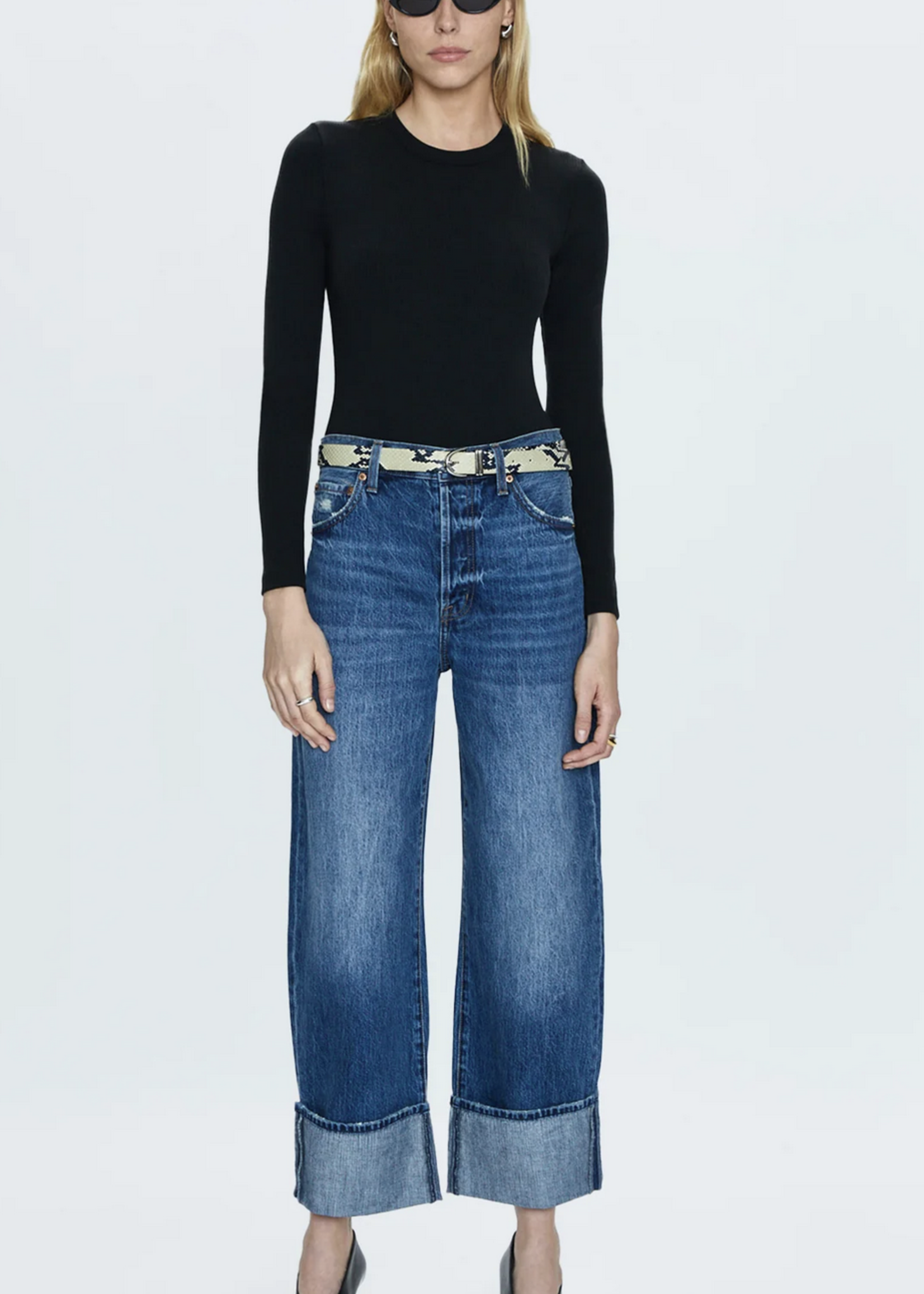 PISTOLA Ryder High Rise Cuffed Straight
