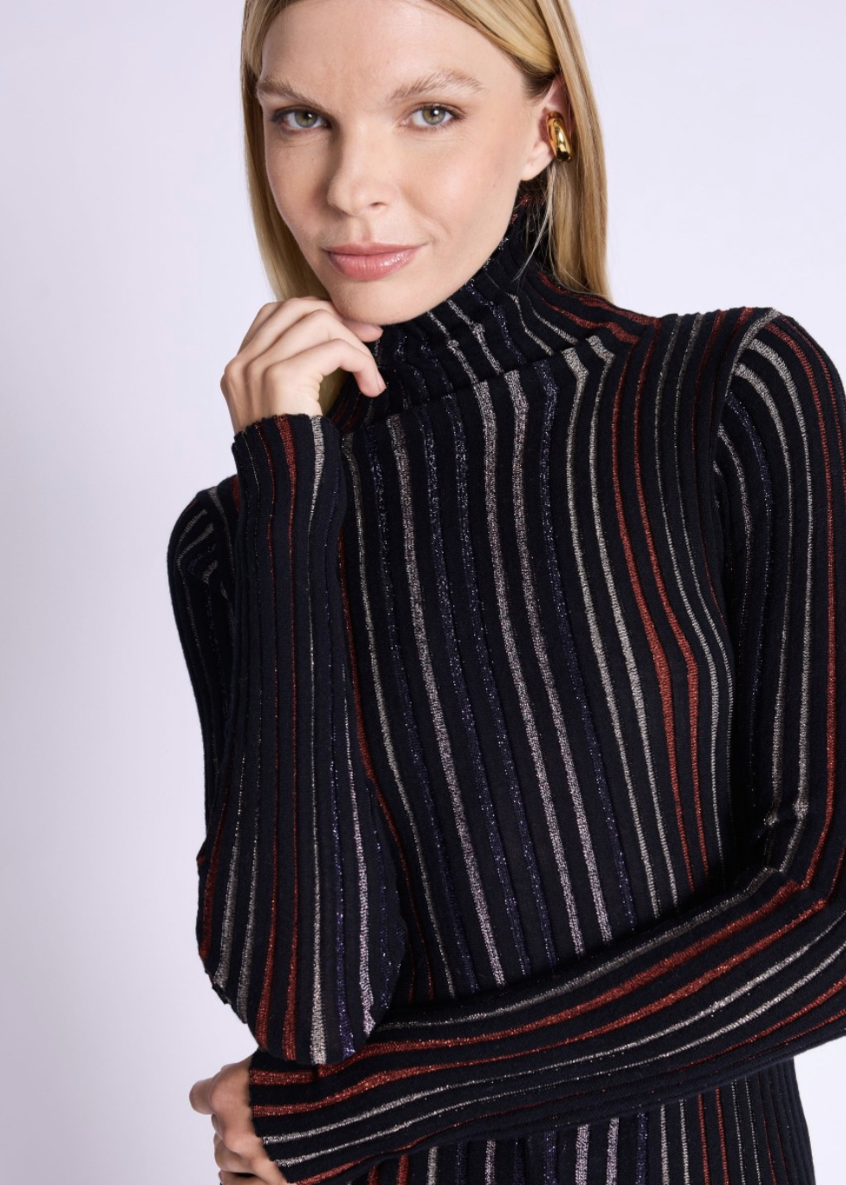 Berenice Lurex Turtleneck