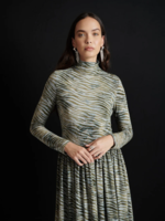 Ghospell Bria Zebra Midi Dress