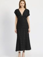 En Saison Wave Pleat Angel Maxi Dress
