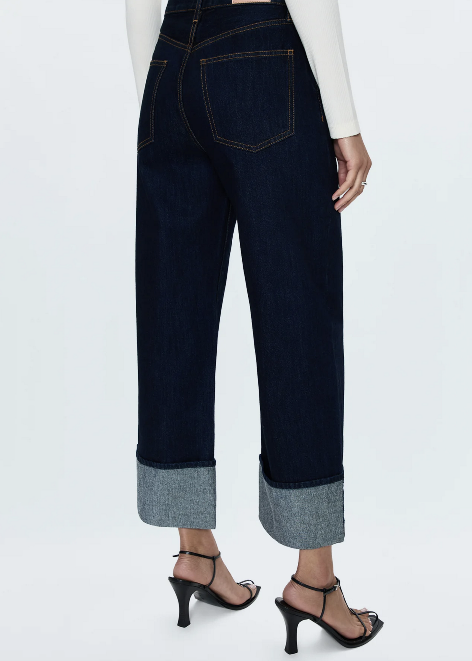 PISTOLA Ryder High Rise Cuffed Straight