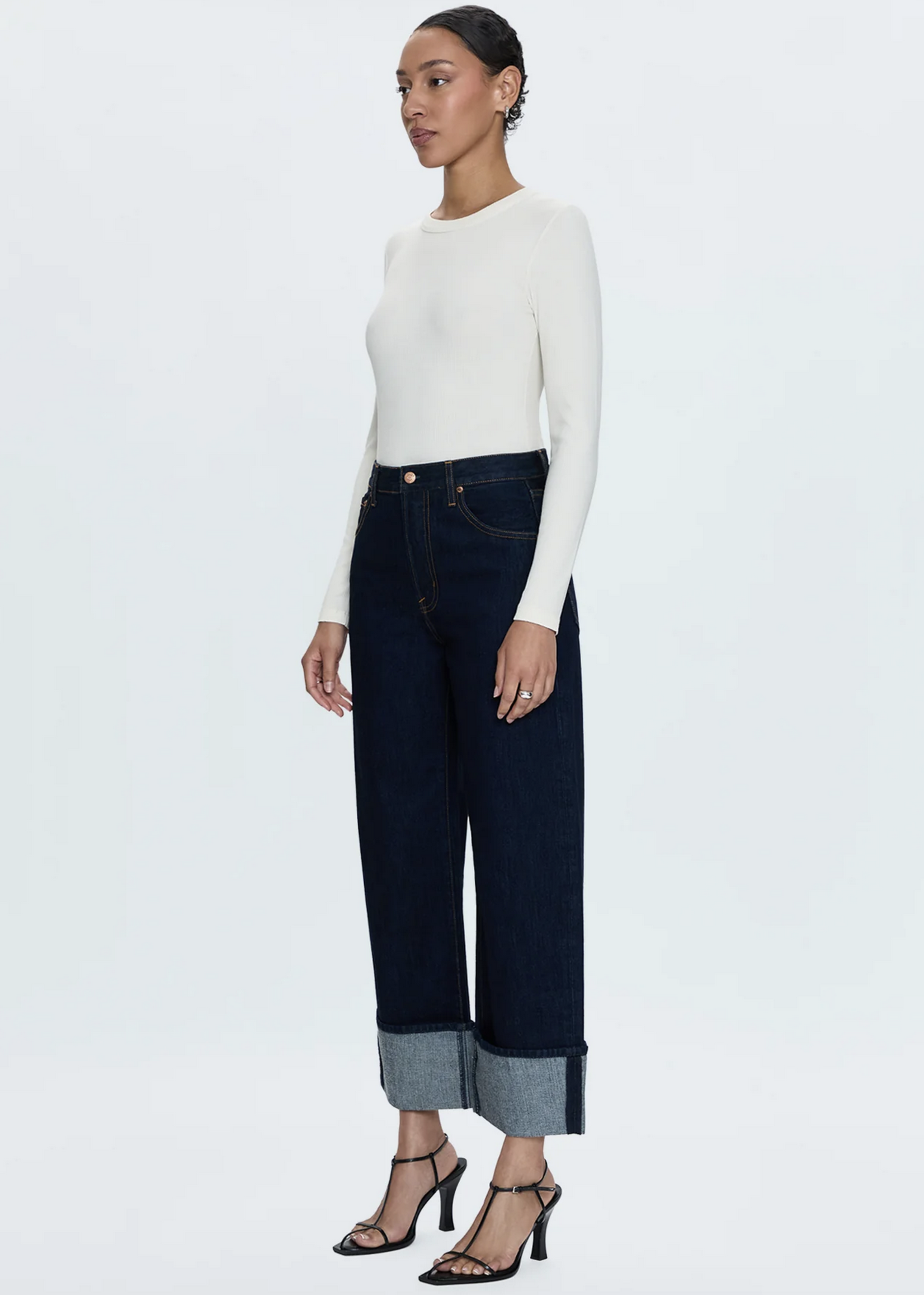 PISTOLA Ryder High Rise Cuffed Straight