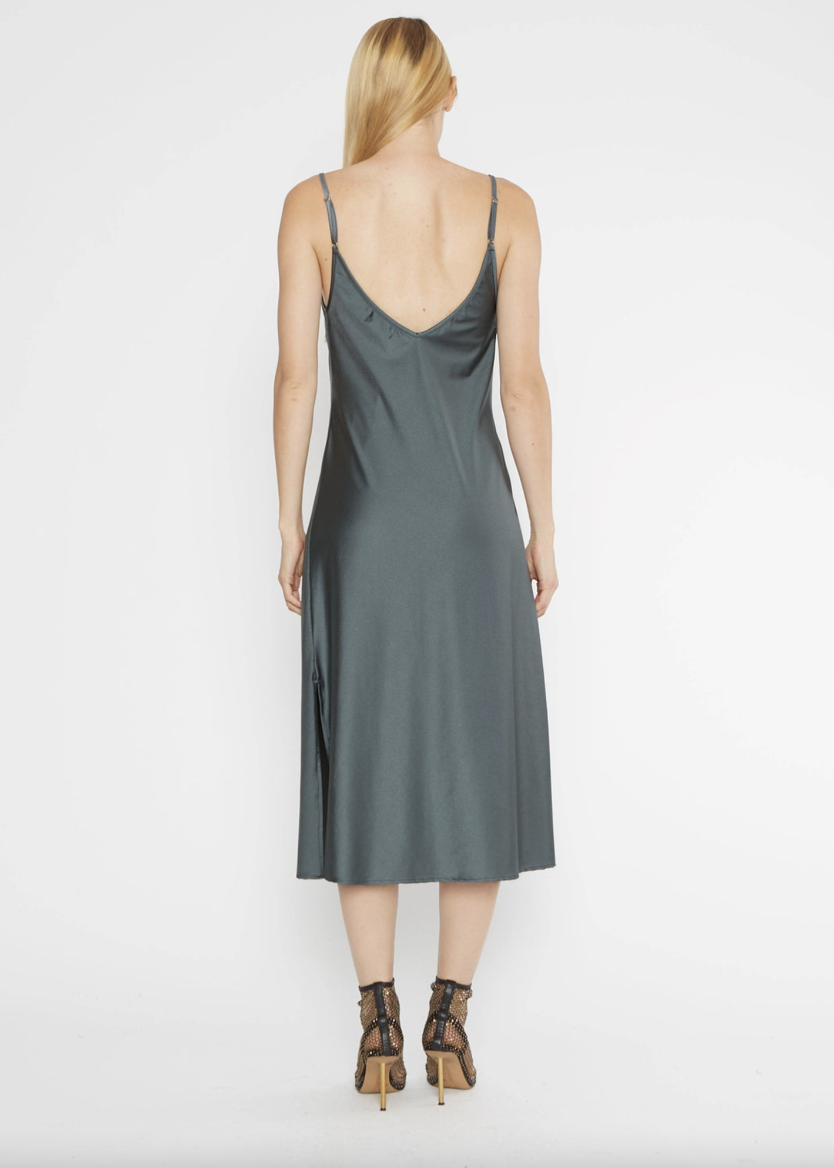 Ripley Rader Sateen Stretch Slip Dress