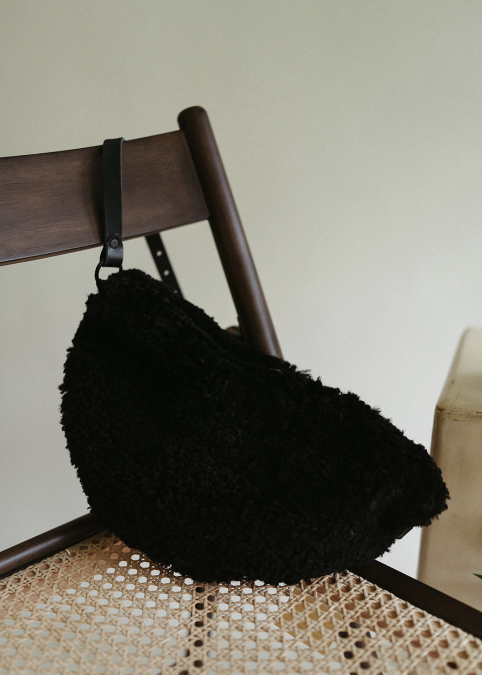 YBH Shearling Sling Black