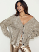 NFD Metallic Knit Cardigan