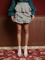 Sister Jane Thelma Check Ruffle Skirt