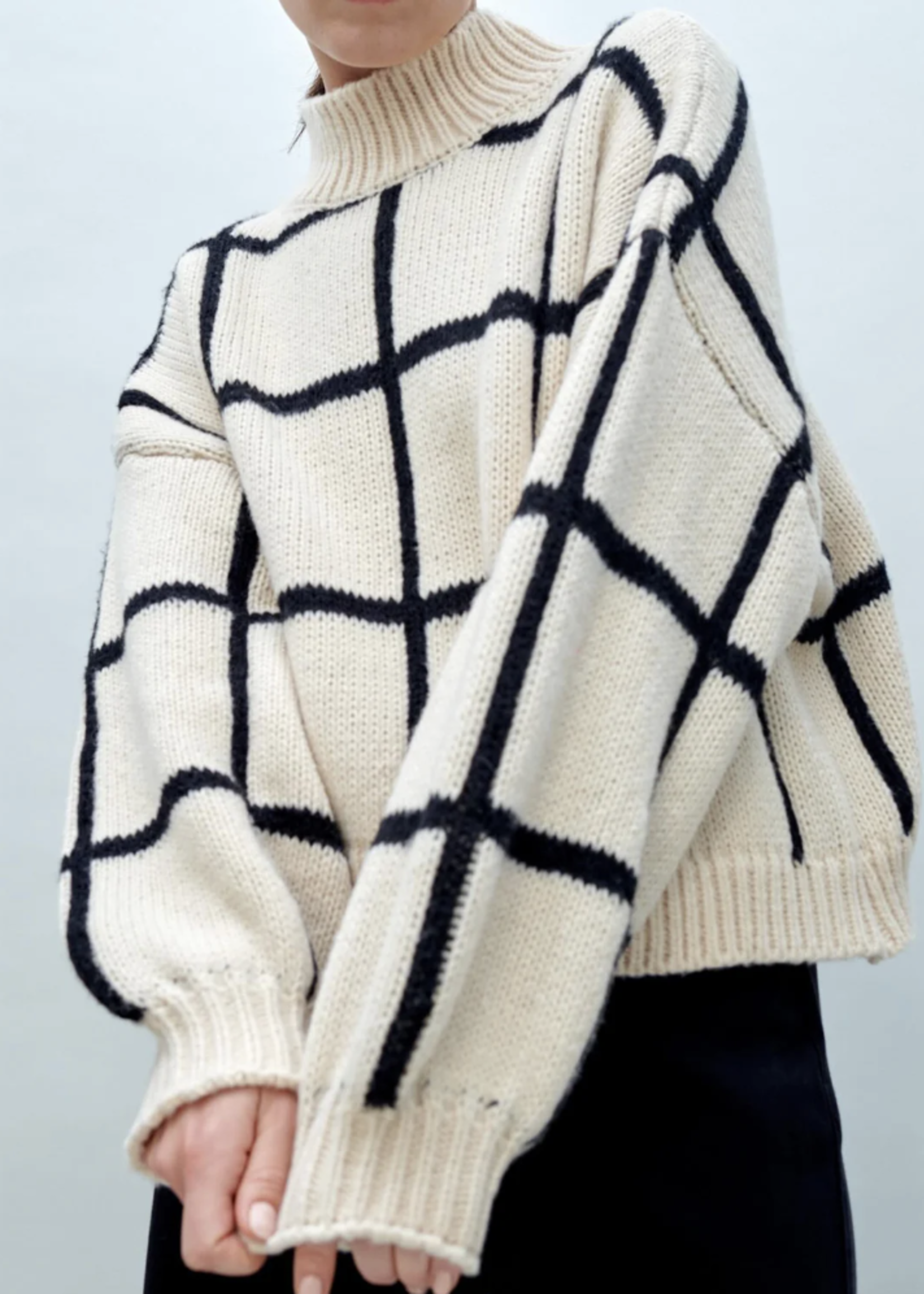Little Lies Check Mate Sweater