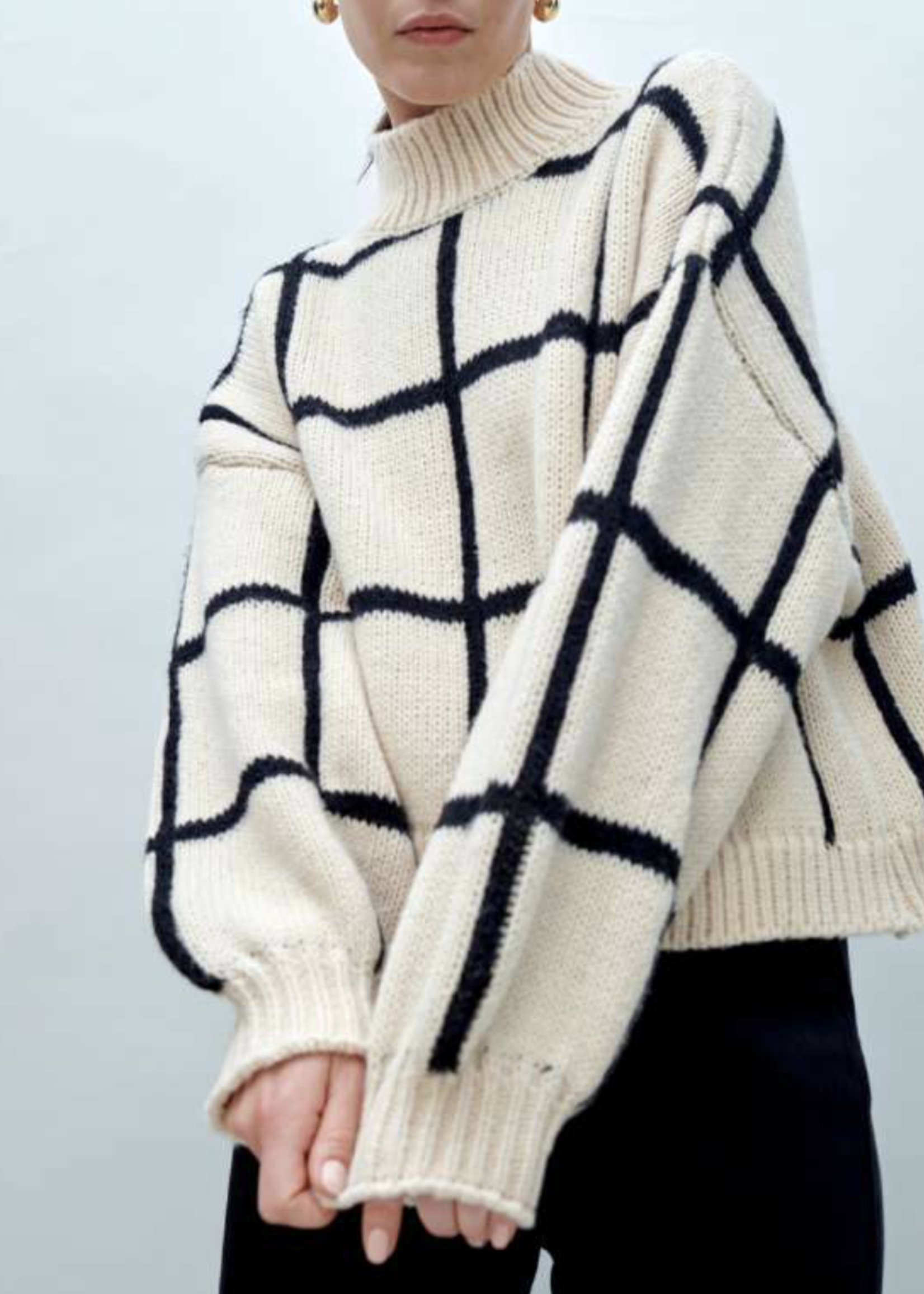 Little Lies Check Mate Sweater