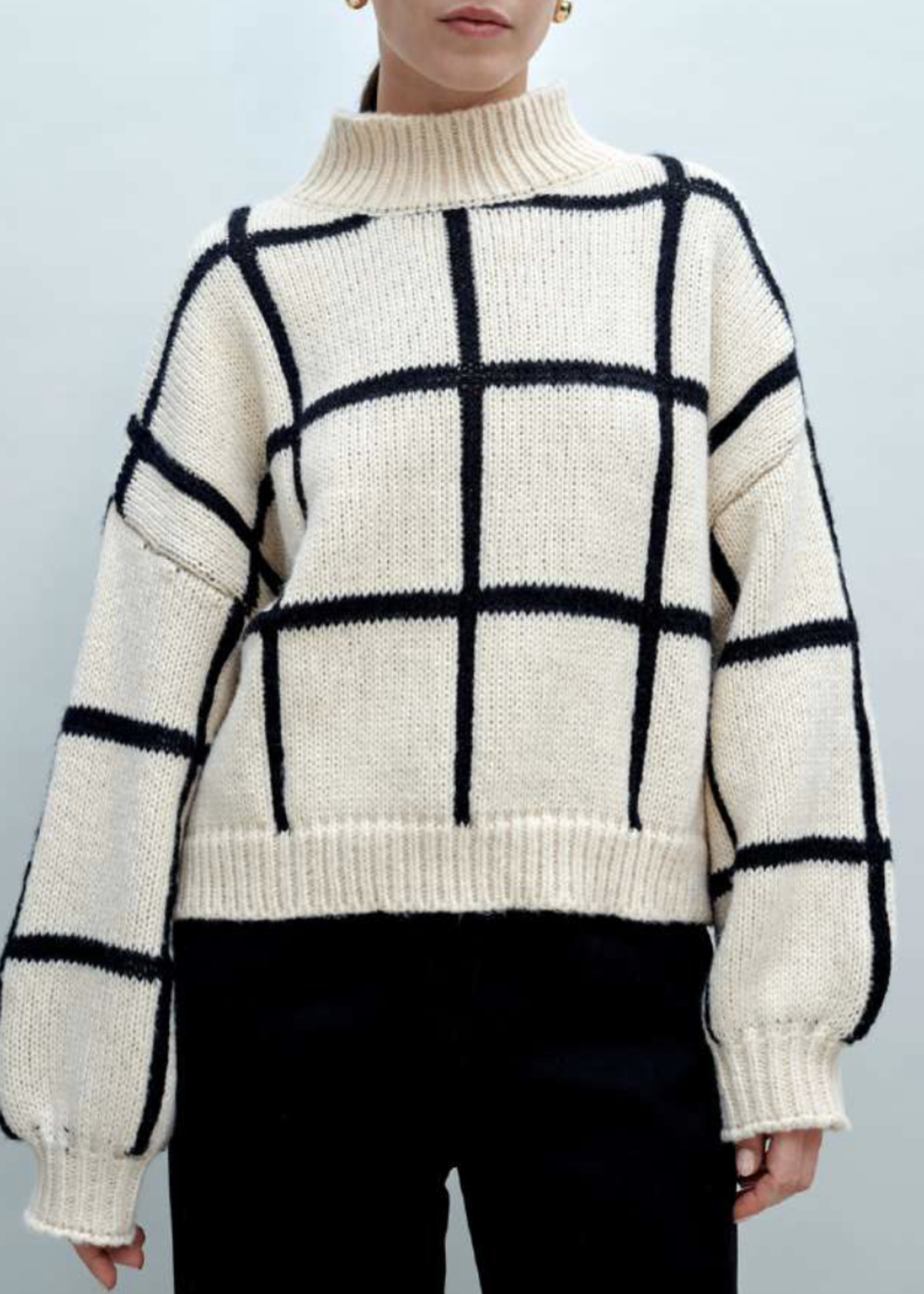 Little Lies Check Mate Sweater
