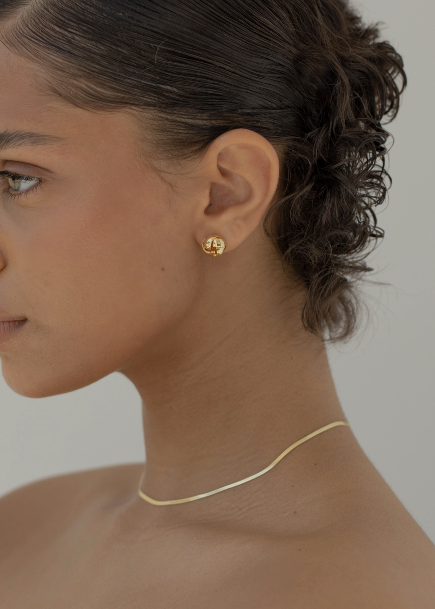 Knotted Stud Earring