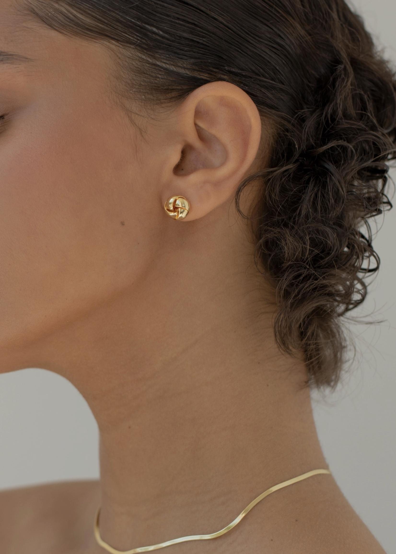 Knotted Stud Earring