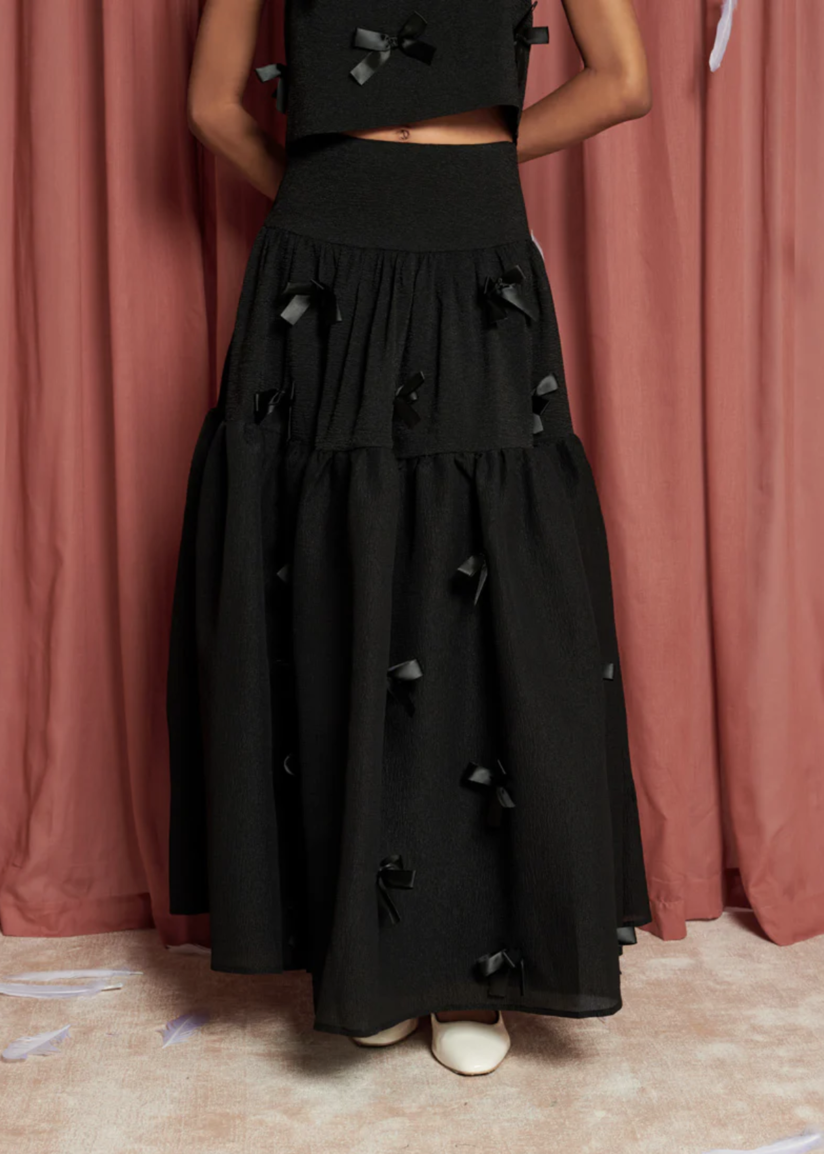 Sister Jane Birdie Bow Midi Skirt