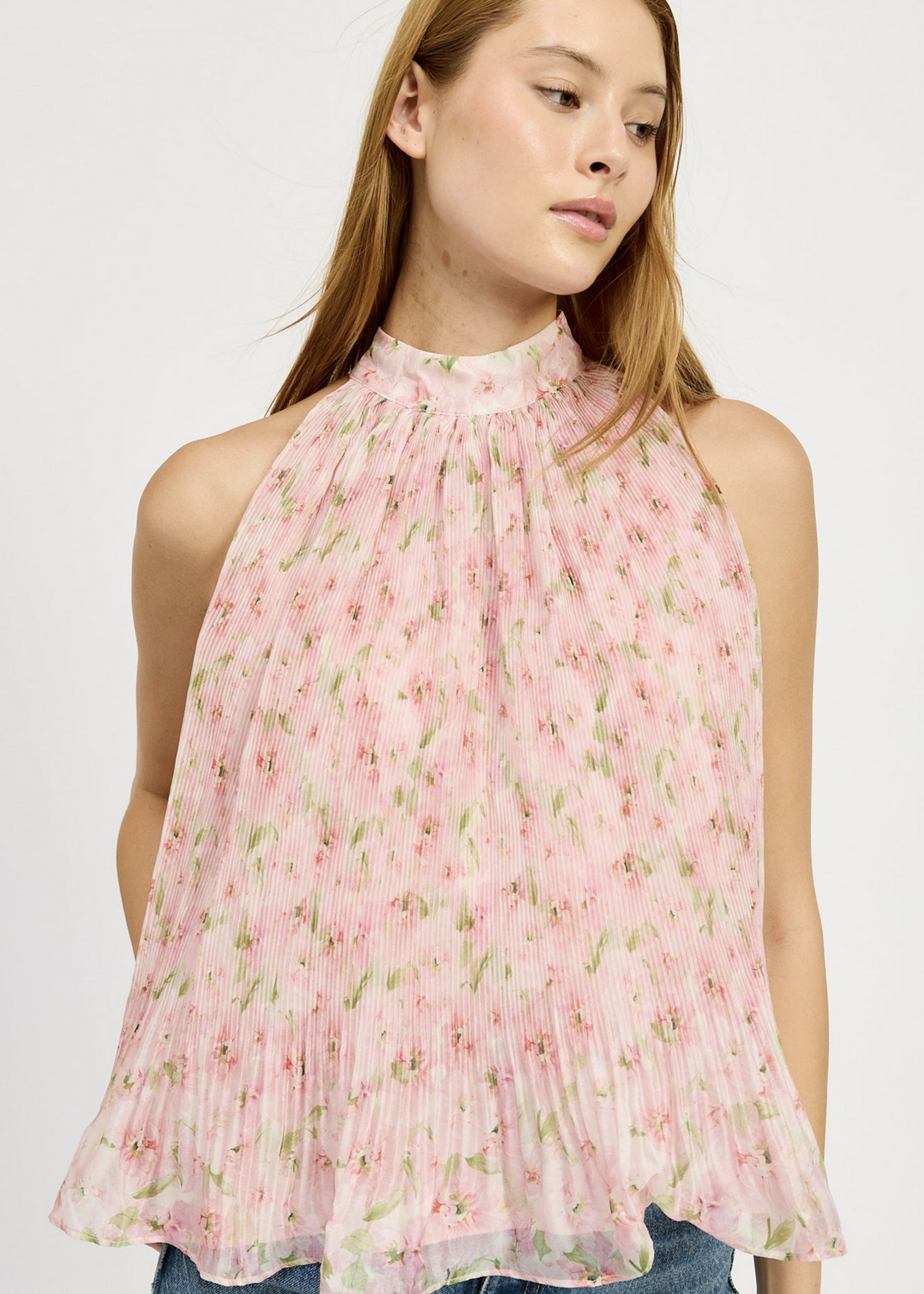 En Saison Pink Floral Top